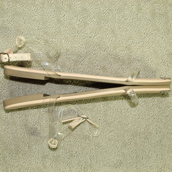 NEW Qupid Women's 9 Clear Ankle Wrap Straps Square Rhinestone Toe Flat Sandals - Picture 3 of 6